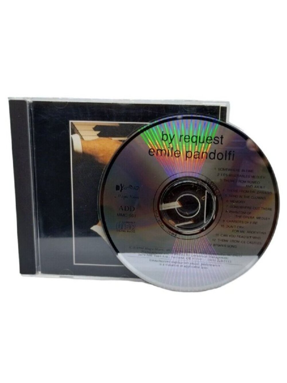 Emile Pandolfi By Request Classical Piano Easy Listening Music CD 1990